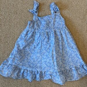 Janie and Jack Light Blue and White Floral Dress, Size 18-24 Months